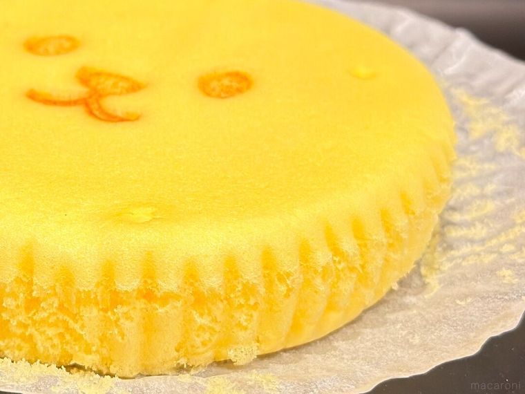 お月見ベアフルのスチームケーキの断面