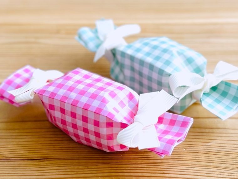 折り紙で作ったキャンディボックス