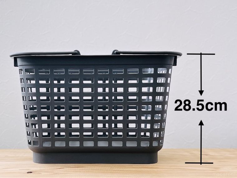 ダイソーの高さが変えられるバスケット