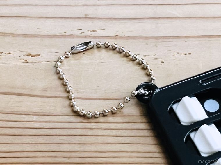 ダイソーのキーホルダーチェッカーのチェーン部分