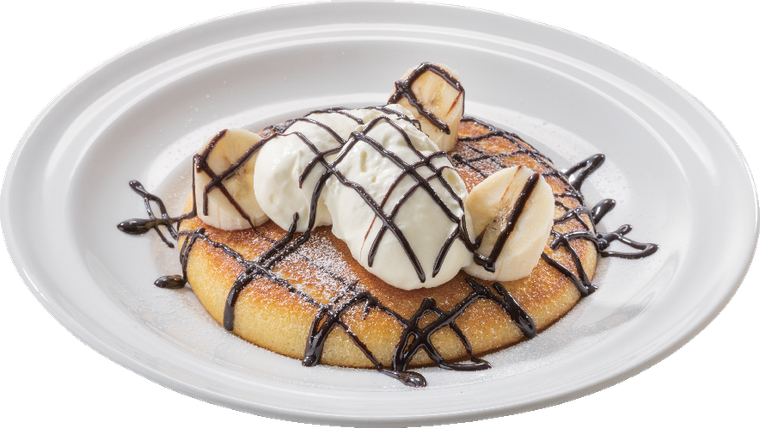 ガストのチョコバナナとマスカルポーネのパンケーキ