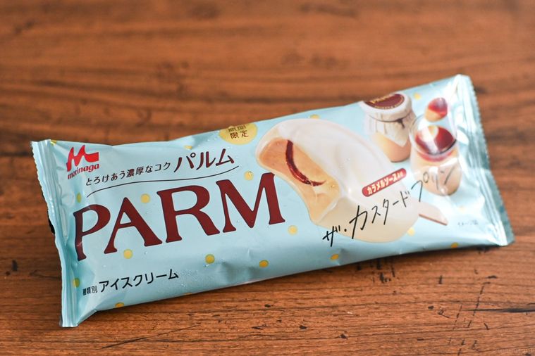 アイスのパッケージのアップ