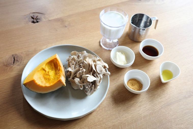 まいたけポタージュの材料