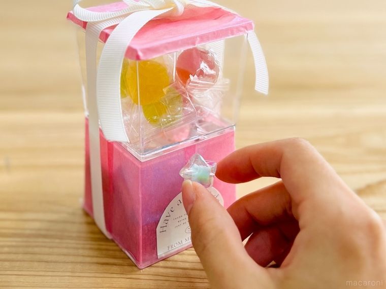 デザートクリアカップで作ったガチャ風のギフト