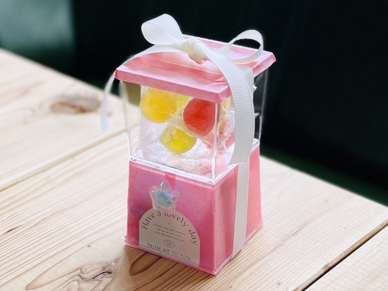 デザートクリアカップで作ったガチャ風のギフト