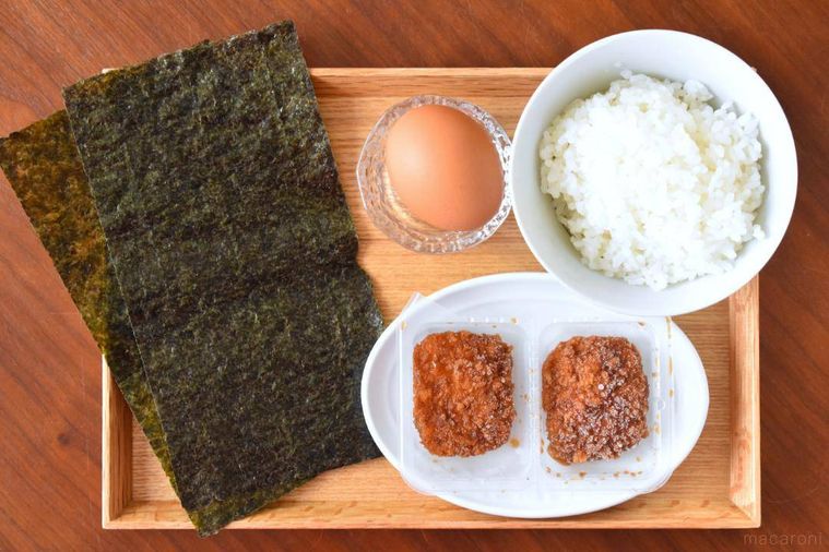 カツ丼おにぎらずの材料