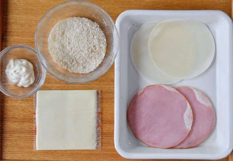 ハムカツの材料5種