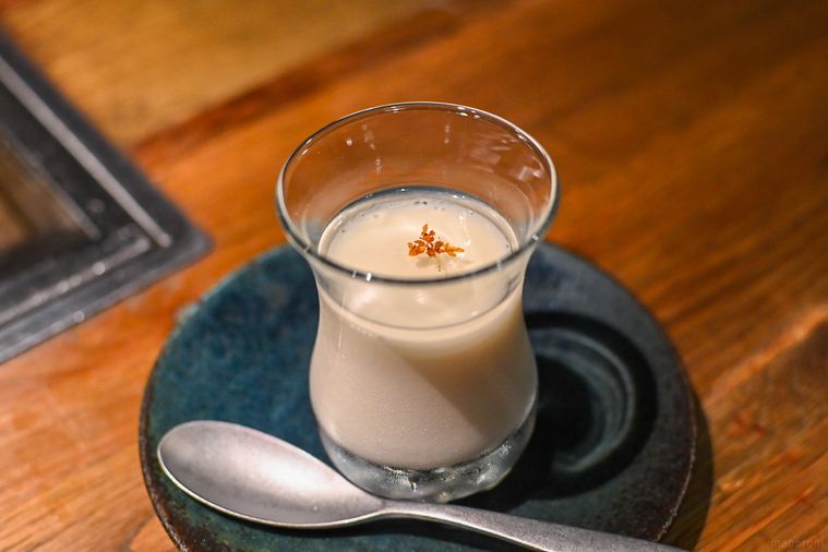 杏仁豆腐のアップ