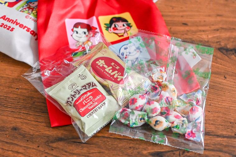 クッキーとキャンディのアップ