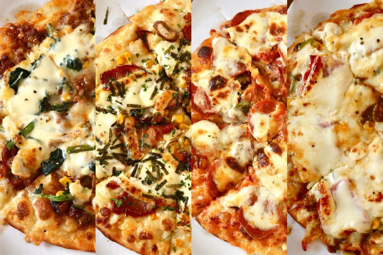 ピザ4種類の集合写真