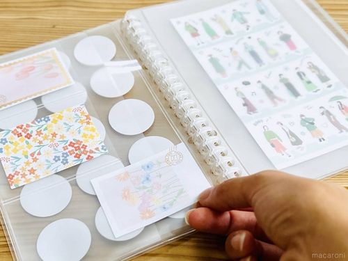 大人かわいい無印良品アイテムでオリジナルのシール帳を作る方法