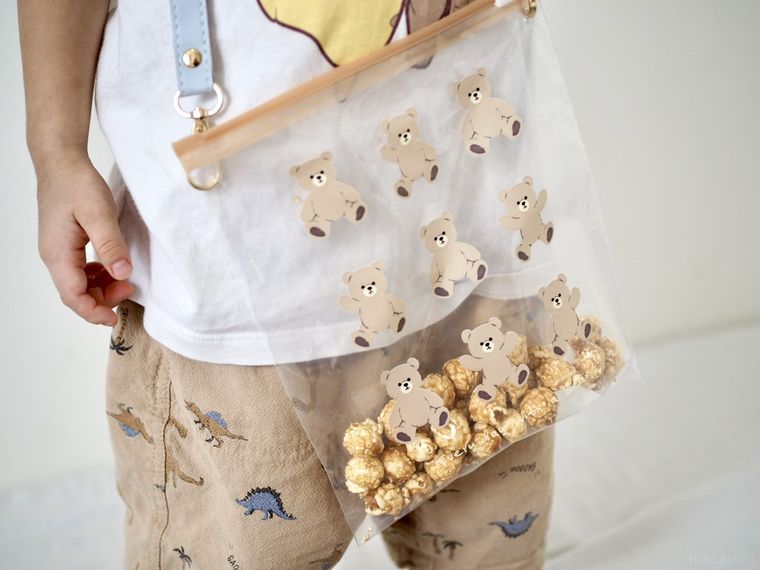 自作のポップコーンバッグ