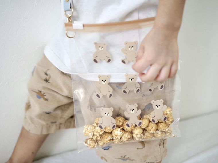 自作のポップコーンバッグ