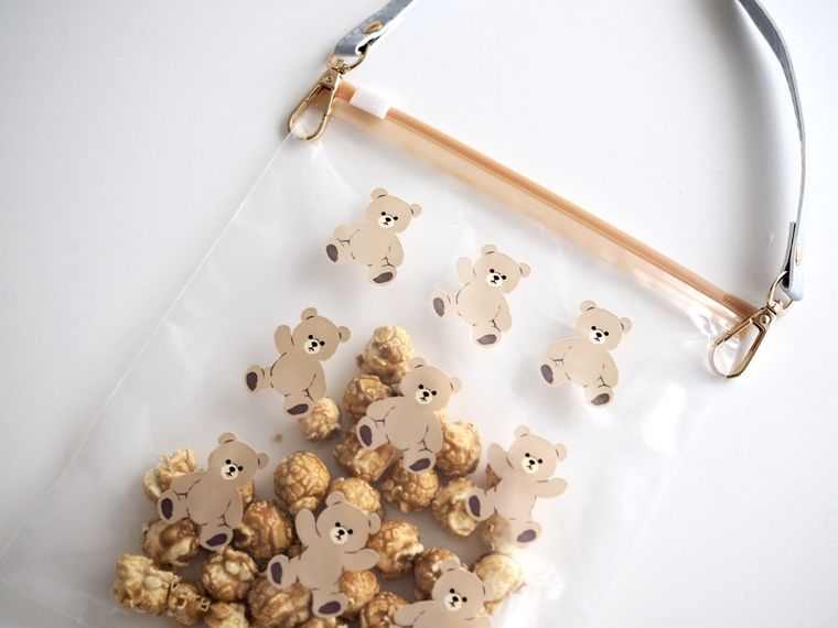 自作のポップコーンバッグ