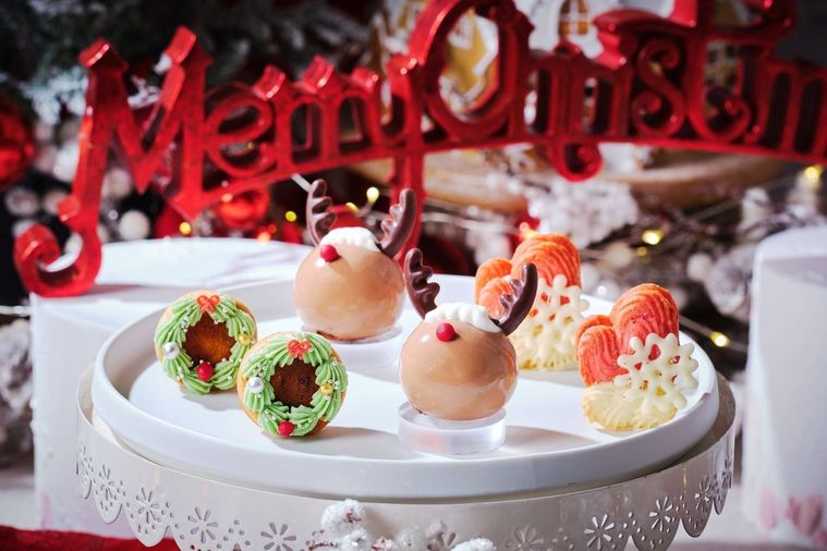 クリスマスモチーフのスイーツ7種2