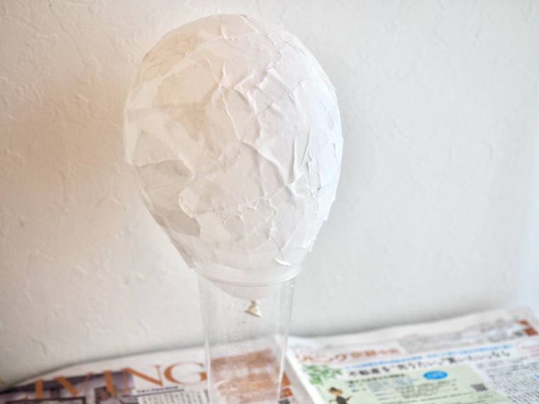 乾燥させているところ