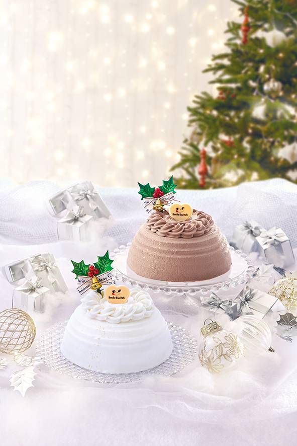 不二家のクリスマスケーキ2種