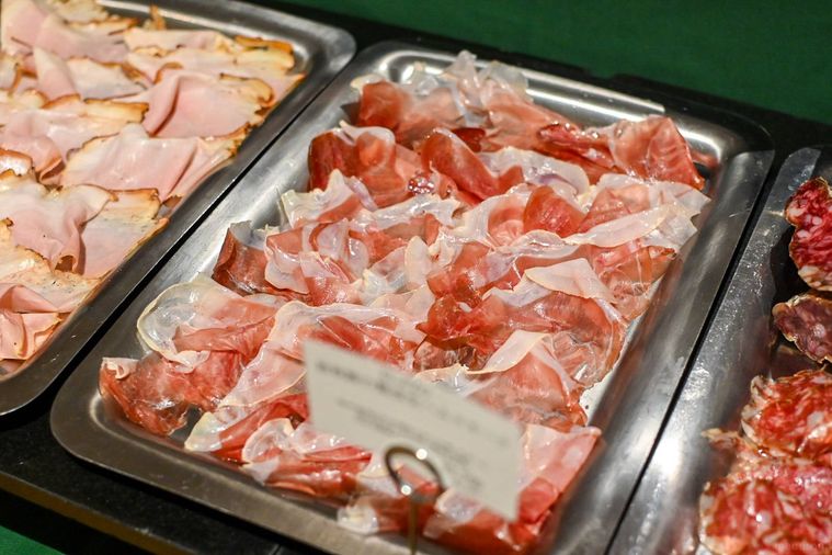 生ハムのアップ