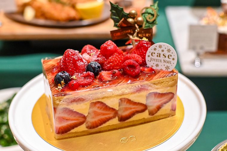 ケーキのアップ