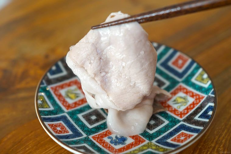 ロース肉のアップ