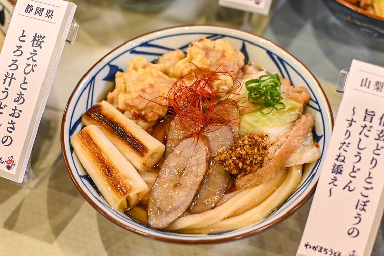 うどんのアップ