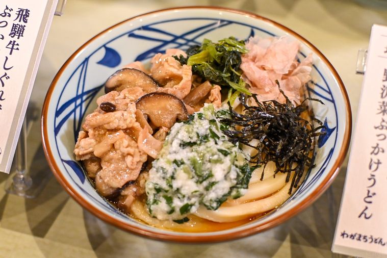 うどんのアップ