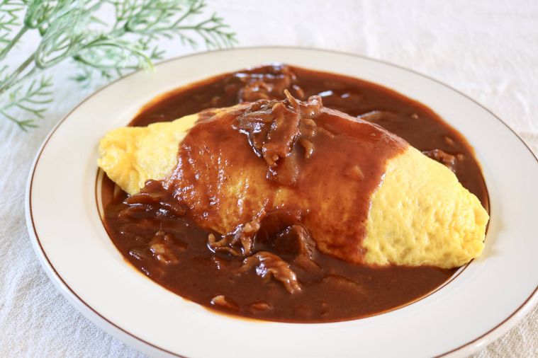 オムライスハッシュドビーフソース