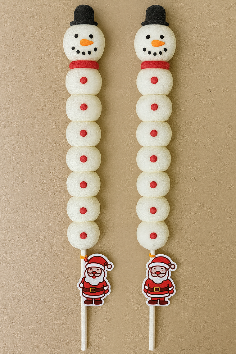 もちもち雪だるま串