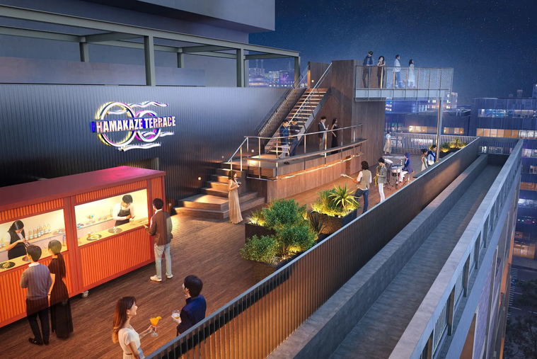 HAMAKAZEテラスの完成イメージ