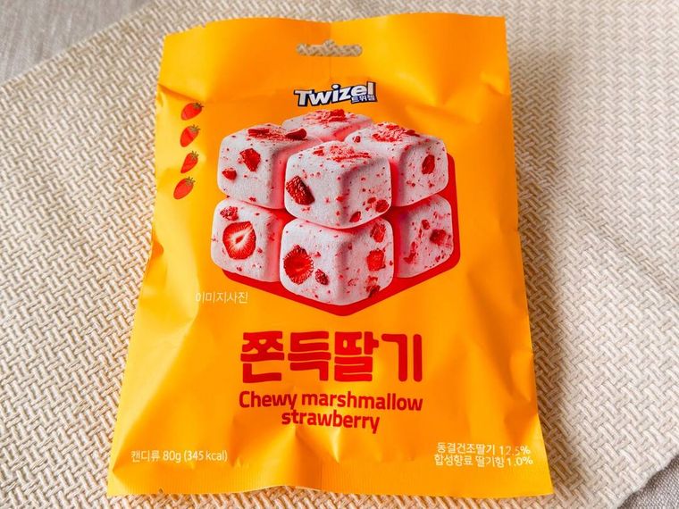 チョンドゥククッキー ストロベリー味のパッケージ