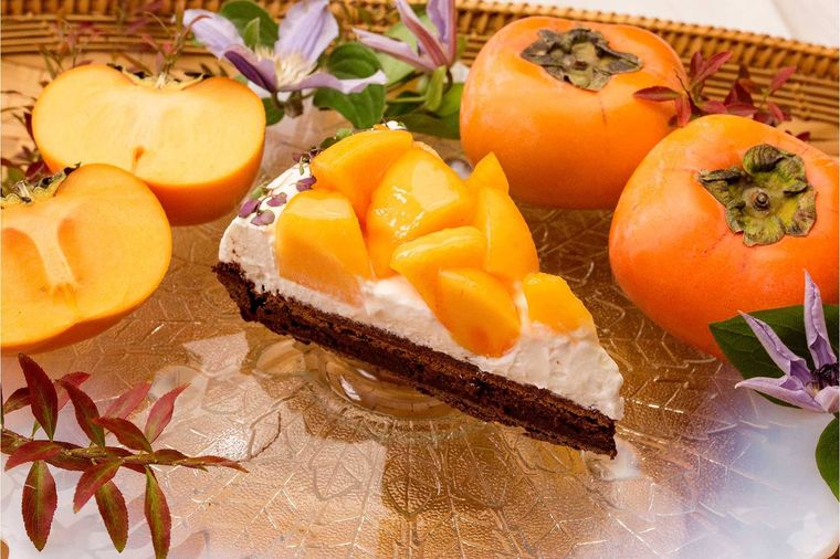 福岡県産 秋王とチョコレートのタルト