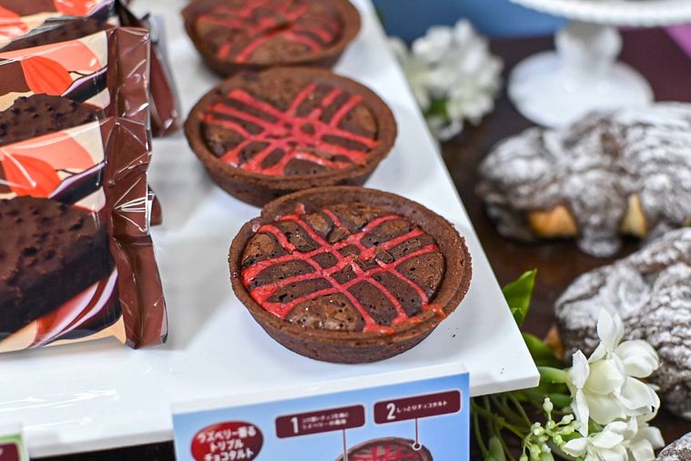 タルトのアップ