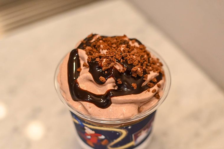 ドリンクのトッピングのアップ