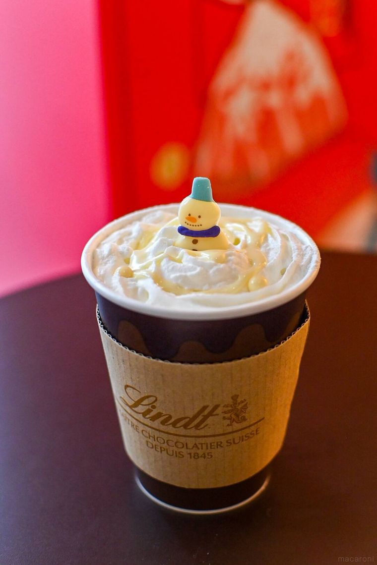 ホットドリンクのアップ