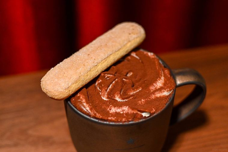 ドリンクのトッピングのアップ