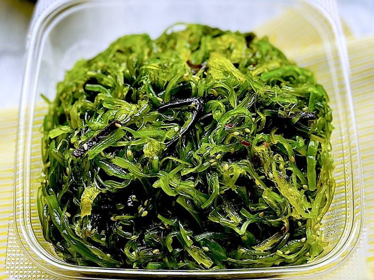 蓋を開けたコストコごまわかめのアップ