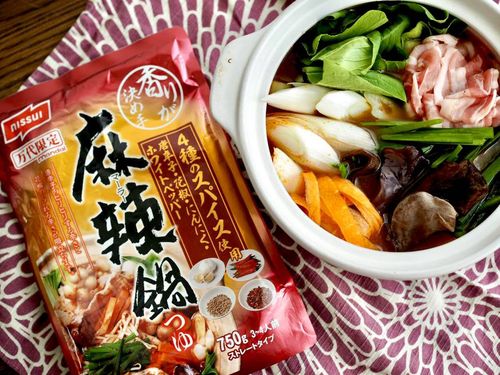 関西地方スーパー万代限定SNSで注目されている麻辣鍋つゆをついに手に入れた