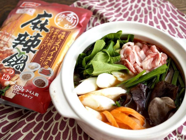 スーパー万代の麻辣鍋つゆ