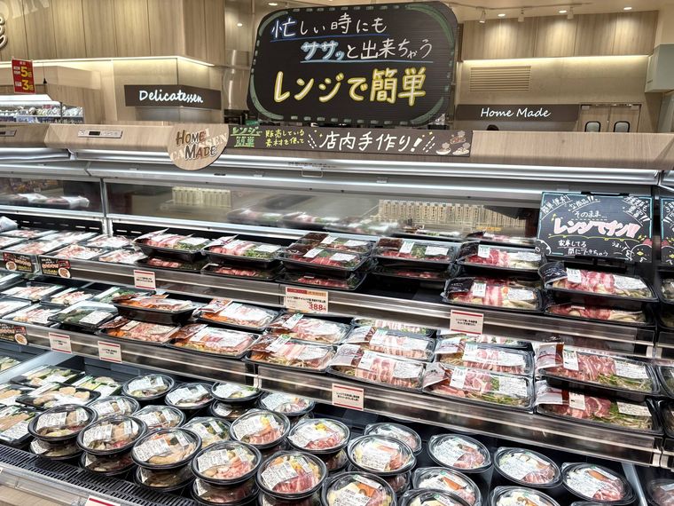 レンジ調理シリーズの売り場