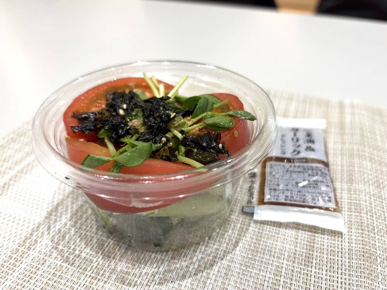 10回振って食べる生小松菜のシャキシャキナムル