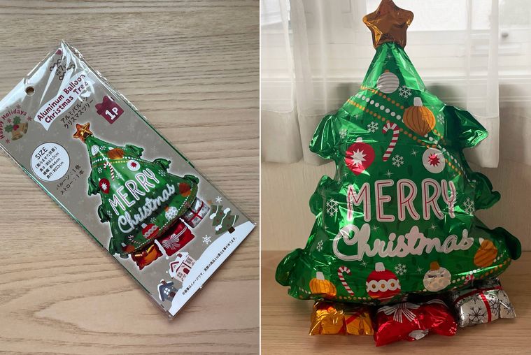 キャンドゥのアルミバルーン クリスマスツリー