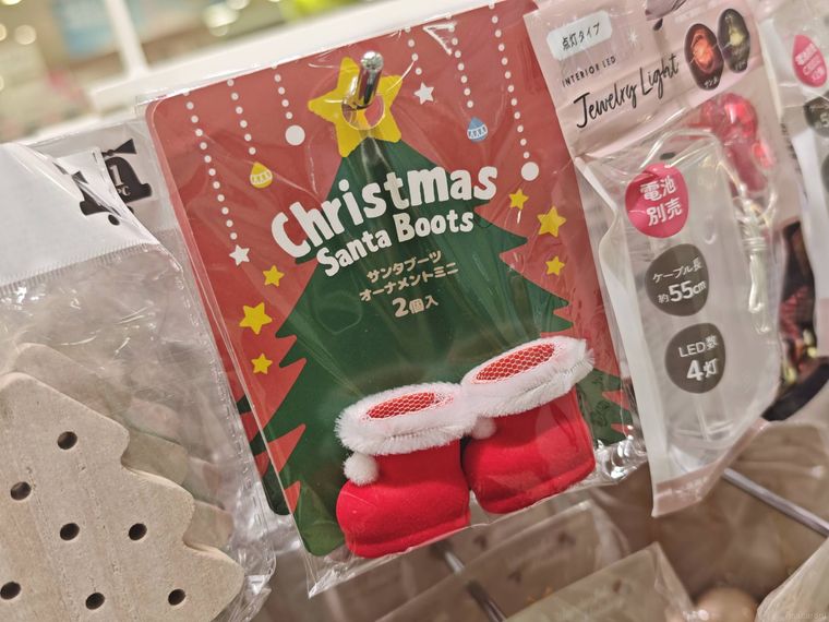 サンタブーツ オーナメントミニ 2個入