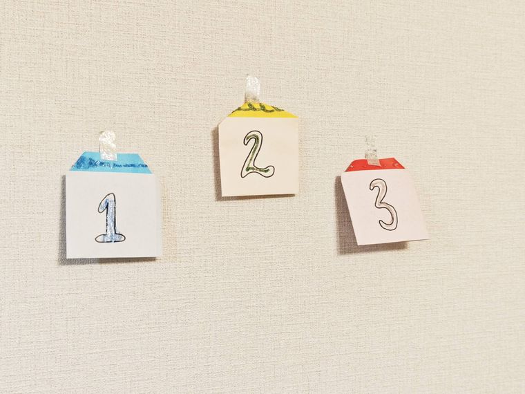 クリスマス村をイメージしたアドベントカレンダー