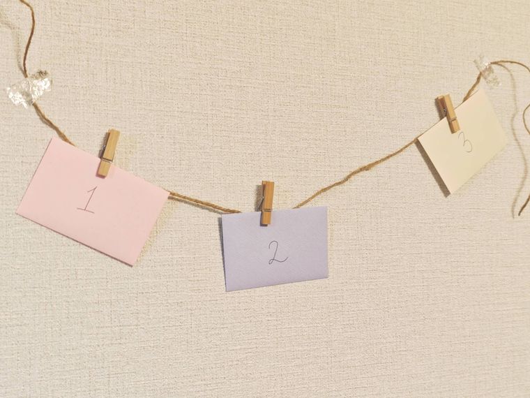 便箋で作るアドベントカレンダー