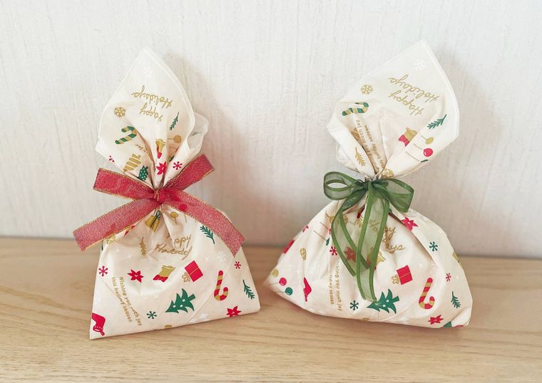 ペーパーナプキンを使うラッピングアレンジ