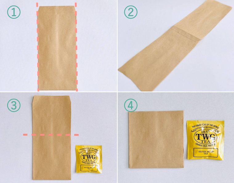 茶封筒ラッピングの作り方