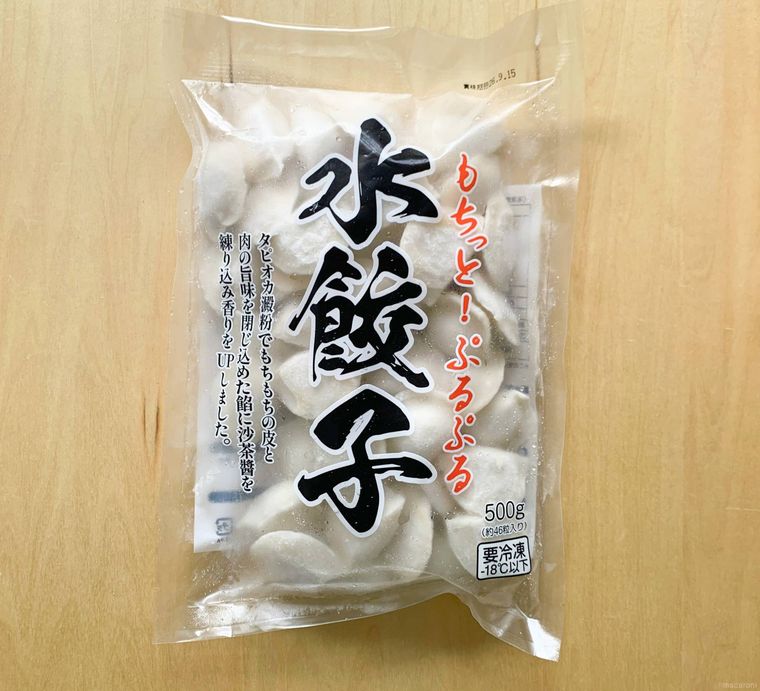 ロピアのもちっとぷるぷる水餃子のパッケージ