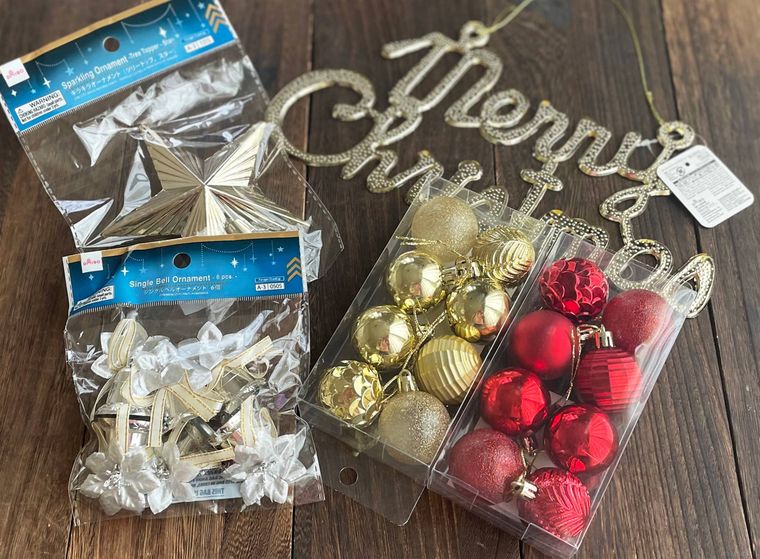 ダイソーで購入したオーナメントいろいろ