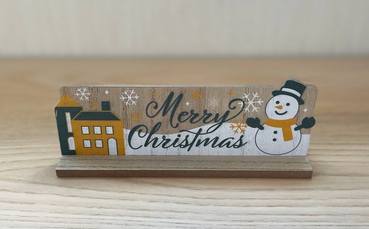 ダイソーのウッドプレートオブジェ