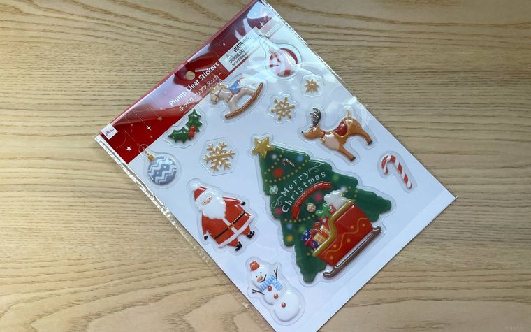 ダイソーのぷっくりクリアステッカー